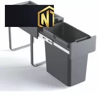 Thùng rác đơn gắn cánh, ray bi giảm chấn